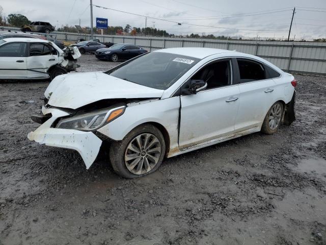 5NPE34AF2FH073633 - 2015 HYUNDAI SONATA SPORT WHITE photo 1