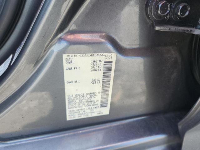 1N4BL4BV8KC194462 - 2019 NISSAN ALTIMA S Boz foto 12