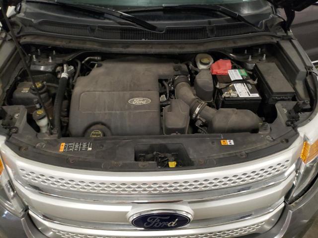 1FM5K8D82EGB10301 - 2014 FORD EXPLORER XLT GRAY photo 12