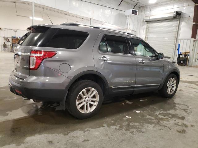1FM5K8D82EGB10301 - 2014 FORD EXPLORER XLT GRAY photo 3