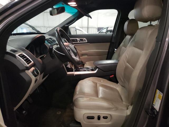 1FM5K8D82EGB10301 - 2014 FORD EXPLORER XLT GRAY photo 7