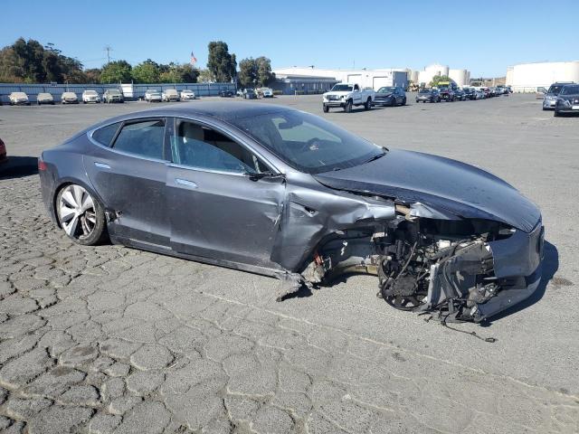 5YJSA1E20MF424419 - 2021 TESLA MODEL S Մոխրագույն լուսանկար 4