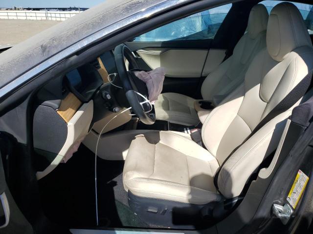 5YJSA1E20MF424419 - 2021 TESLA MODEL S Մոխրագույն լուսանկար 7