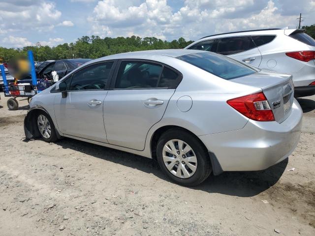 19XFB2F58CE100488 - 2012 HONDA CIVIC LX SILVER photo 2