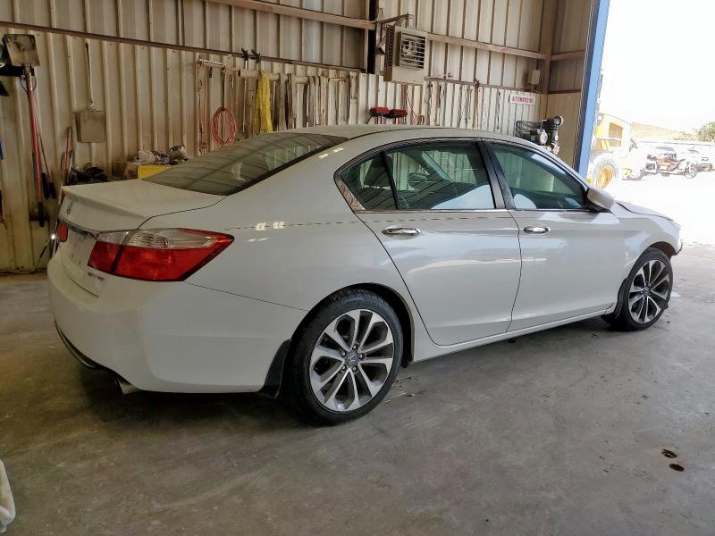 1HGCR2F50EA248057 - 2014 HONDA ACCORD SPORT WHITE photo 3