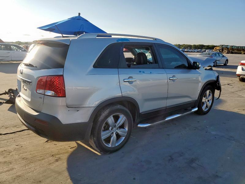 5XYKU3A69DG418042 - 2013 KIA SORENTO EX ვერცხლისფერი ფოტო 3
