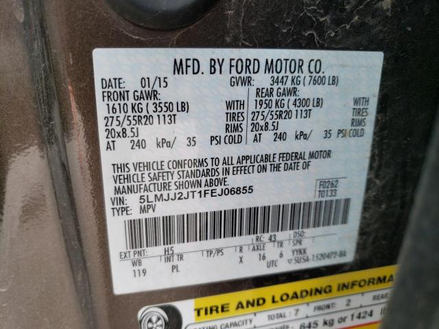 5LMJJ2JT1FEJ06855 - 2015 LINCOLN NAVIGATOR 灰色 照片 13