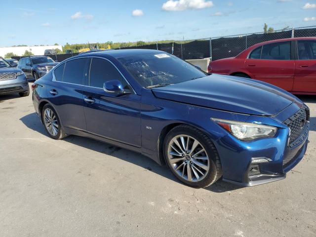 JN1EV7AR2JM436519 - 2018 INFINITI Q50 LUXE BLUE photo 4