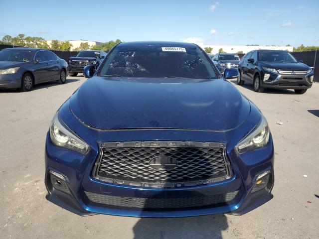 JN1EV7AR2JM436519 - 2018 INFINITI Q50 LUXE BLUE photo 5