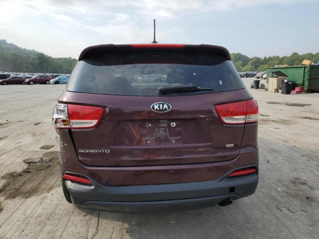 5XYPGDA36HG246454 - 2017 KIA SORENTO LX BURGUNDY photo 6