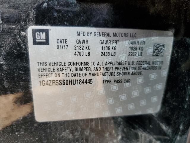 1G4ZR5SS0HU184445 - 2017 BUICK LACROSSE PREMIUM Grafit foto 12