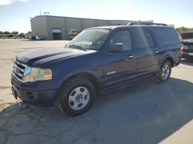 1FMFK16528LA78430 - 2008 FORD EXPEDITION EL XLT BLUE photo 1