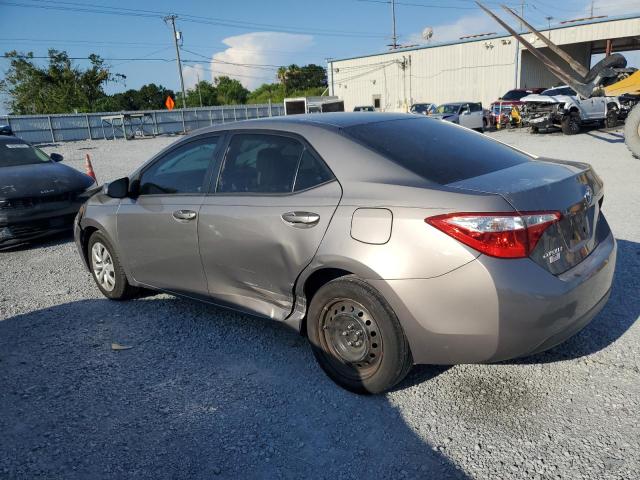 2T1BURHE6GC702437 - 2016 TOYOTA COROLLA L GRAY photo 2