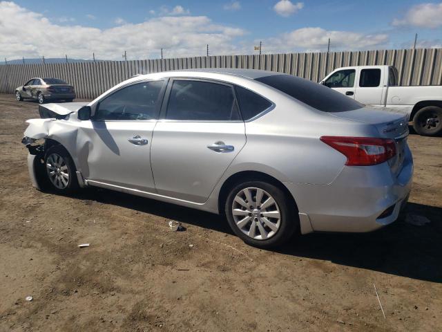 3N1AB7AP5KY287818 - 2019 NISSAN SENTRA S SILVER photo 2