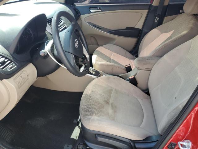 KMHCT4AE2HU284057 - 2017 HYUNDAI ACCENT SE RED photo 7
