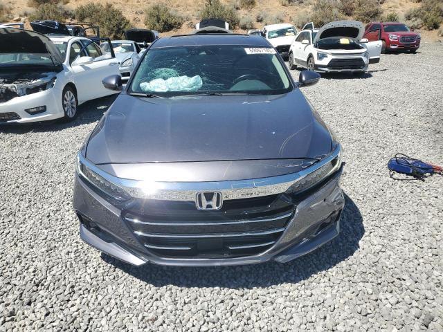 1HGCV2F93MA018798 - 2021 HONDA ACCORD TOURING ნაცრისფერი ფოტო 5