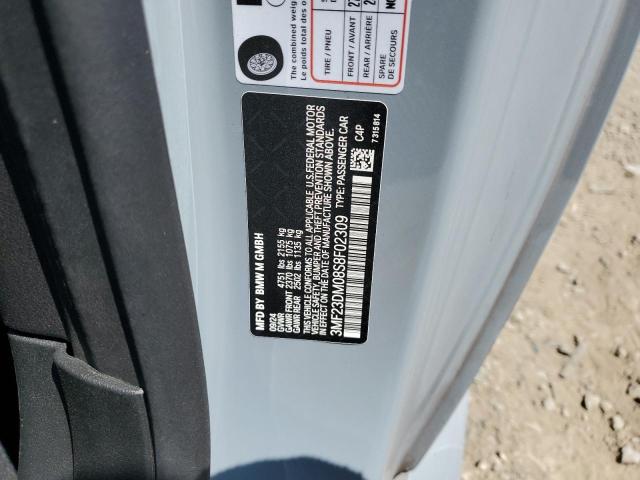 3MF23DM08S8F02309 - 2025 BMW M2 GRAY photo 12