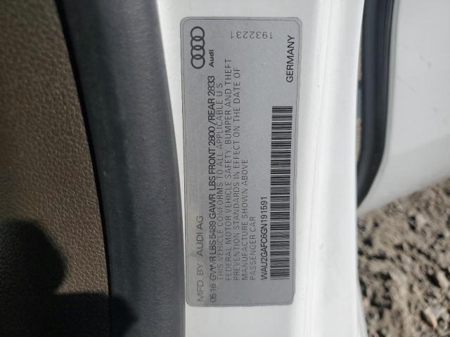 WAU2GAFC6GN191591 - 2016 AUDI A7 PRESTIGE თეთრი ფოტო 12