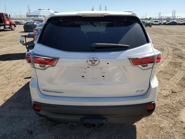 5TDKKRFH5FS057174 - 2015 TOYOTA HIGHLANDER XLE WHITE photo 6