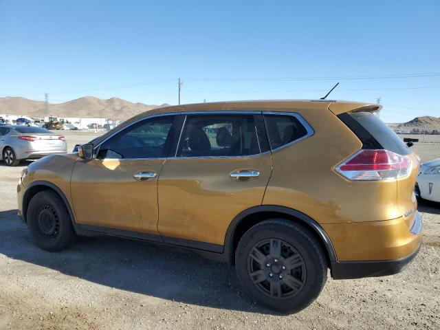 KNMAT2MTXFP501098 - 2015 NISSAN ROGUE S GOLD photo 2