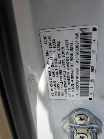 1HGCP36868A012006 - 2008 HONDA ACCORD EXL WHITE photo 12