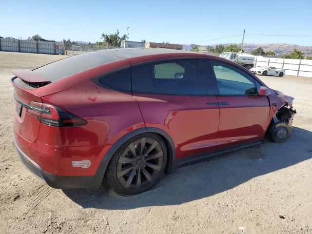 7SAXCBE53RF452290 - 2024 TESLA MODEL X 红色 照片 3