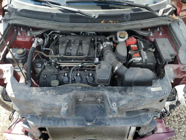 1FM5K7D87JGA30691 - 2018 FORD EXPLORER XLT ბურგუნდია ფოტო 12