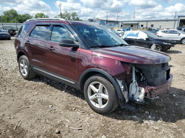 1FM5K7D87JGA30691 - 2018 FORD EXPLORER XLT ბურგუნდია ფოტო 4
