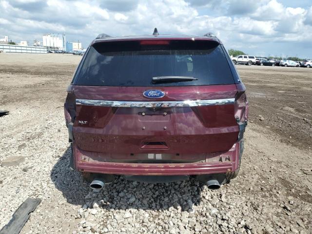 1FM5K7D87JGA30691 - 2018 FORD EXPLORER XLT ბურგუნდია ფოტო 6