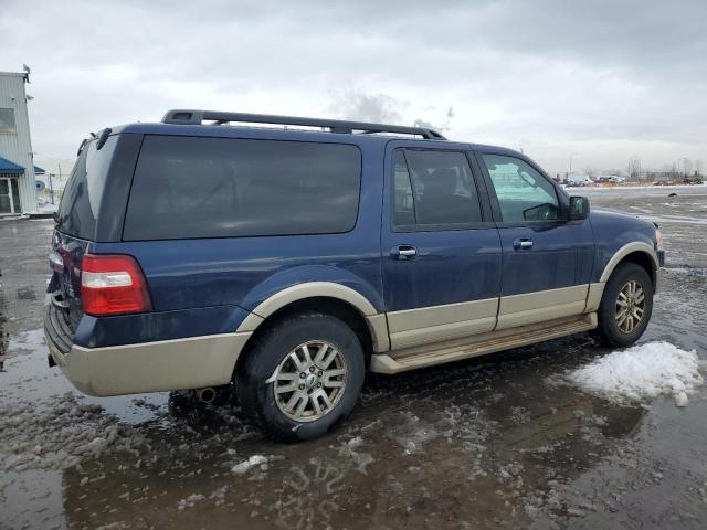 1FMJK1J50AEB48289 - 2010 FORD EXPEDITION EL EDDIE BAUER BLUE photo 3