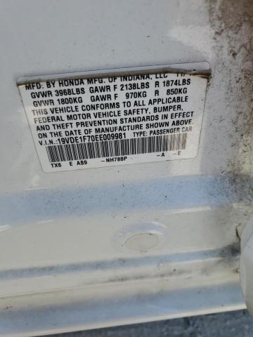 19VDE1F70EE009981 - 2014 ACURA ILX 20 TECH WHITE photo 12