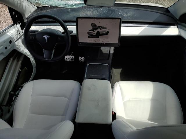 7SAYGAEE4NF518942 - 2022 TESLA MODEL Y Blanc photo 8