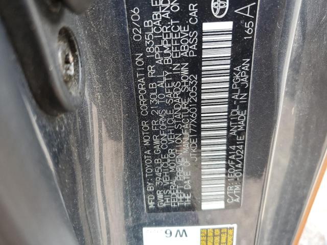 JTKDE177X60120532 - 2006 TOYOTA SCION TC 橙色 照片 12