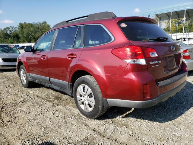 4S4BRCAC8D3271333 - 2013 SUBARU OUTBACK 2.5I MAROON photo 2