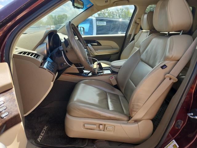 2HNYD2H43CH529091 - 2012 ACURA MDX TECHNOLOGY BURGUNDY photo 7