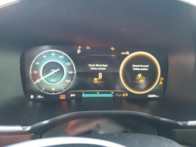 5NMS6DAJ6NH402330 - 2022 HYUNDAI SANTA FE SEL Gri fotoğraf 9