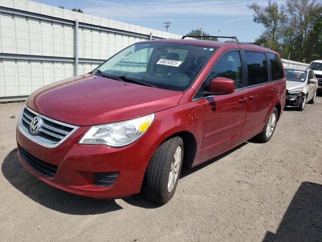 2C4RVABG4CR355336 - 2012 VOLKSWAGEN ROUTAN SE BURGUNDY photo 1