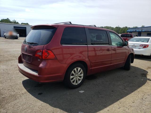 2C4RVABG4CR355336 - 2012 VOLKSWAGEN ROUTAN SE BURGUNDY photo 3