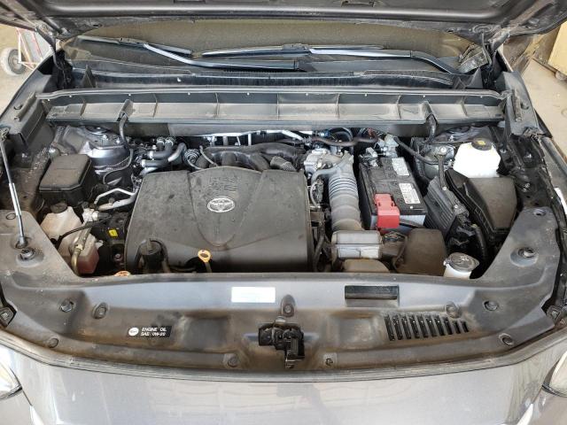 5TDGZRAHXMS529035 - 2021 TOYOTA HIGHLANDER XLE GRAY photo 12