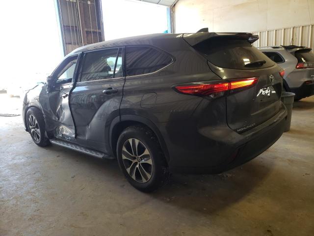 5TDGZRAHXMS529035 - 2021 TOYOTA HIGHLANDER XLE GRAY photo 2
