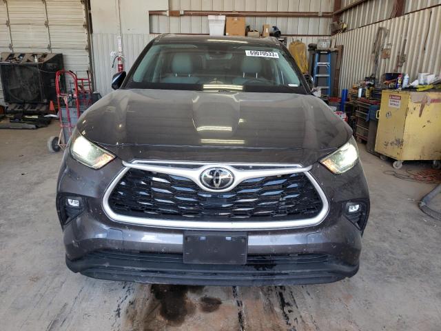 5TDGZRAHXMS529035 - 2021 TOYOTA HIGHLANDER XLE GRAY photo 5