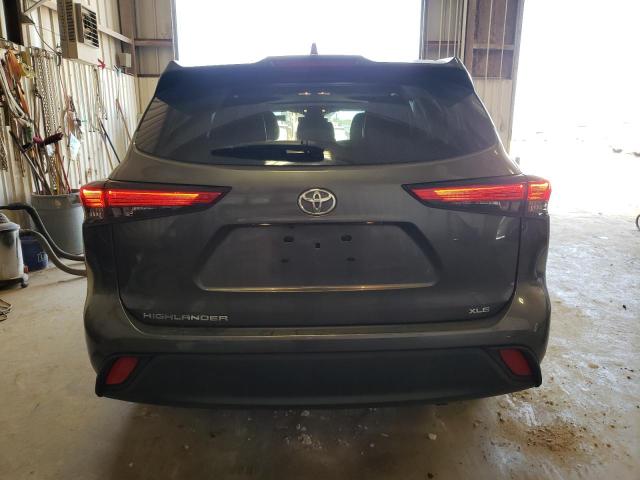 5TDGZRAHXMS529035 - 2021 TOYOTA HIGHLANDER XLE GRAY photo 6