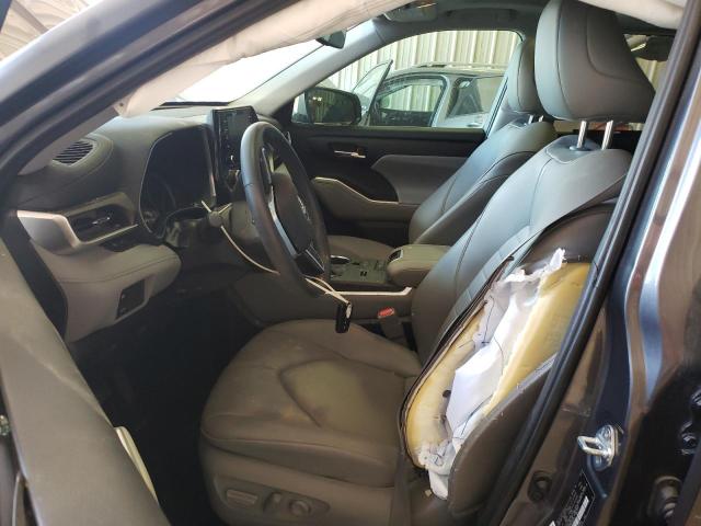 5TDGZRAHXMS529035 - 2021 TOYOTA HIGHLANDER XLE GRAY photo 7