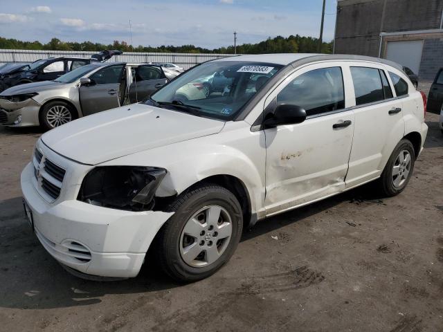 1B3HB28B07D209435 - 2007 DODGE CALIBER WHITE photo 1