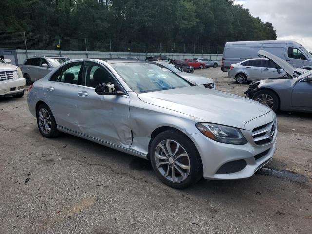 55SWF4KB6GU125318 - 2016 MERCEDES-BENZ C 300 4MATIC SILVER photo 4
