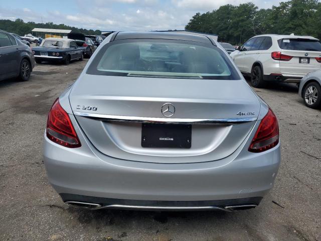 55SWF4KB6GU125318 - 2016 MERCEDES-BENZ C 300 4MATIC SILVER photo 6