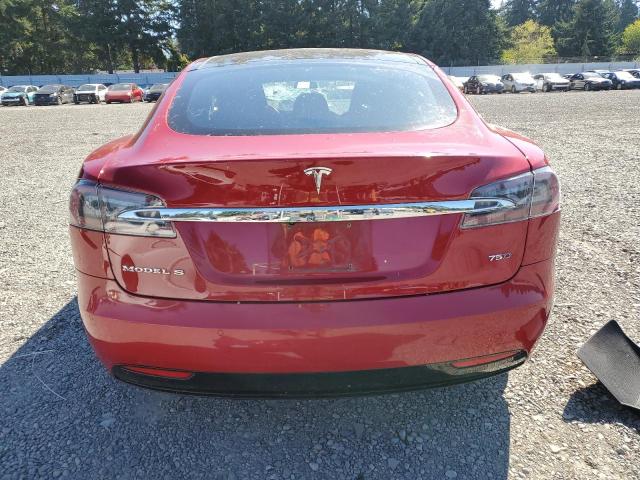 5YJSA1E25GF168069 - 2016 TESLA MODEL S 红色 照片 6