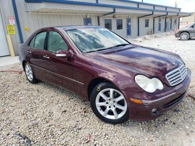 WDBRF92H47F907420 - 2007 MERCEDES-BENZ C 280 4MATIC BURGUNDY photo 4