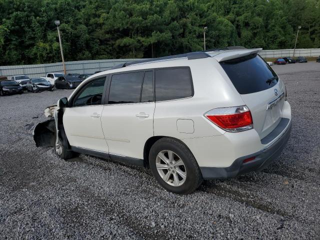 5TDZK3EHXCS062461 - 2012 TOYOTA HIGHLANDER BASE Սպիտակ լուսանկար 2