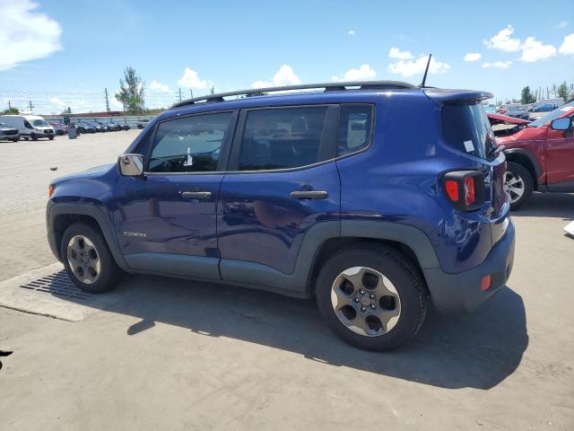ZACCJAAB2HPG17776 - 2017 JEEP RENEGADE SPORT BLUE photo 2